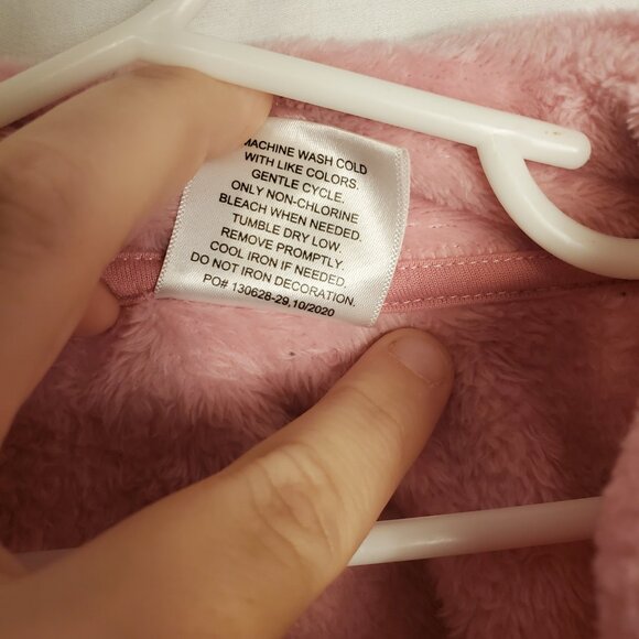 Adorable Princess Pink Long Sleeve Zip Up Jacket Disney Princess Plush Sz 6 - Picture 10 of 12